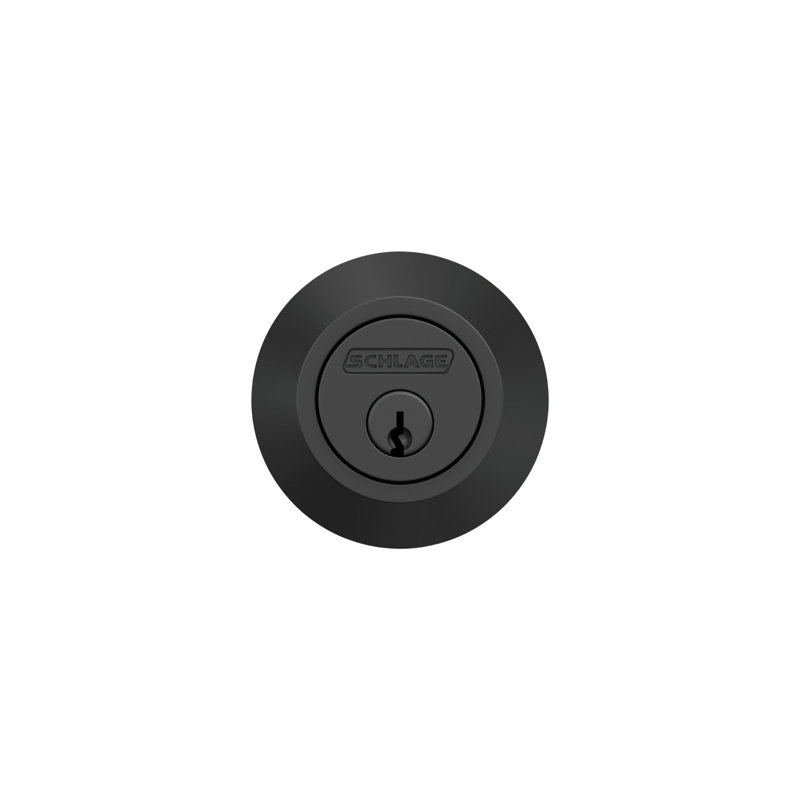 Dexter Single Cylinder Deadbolt, Matte Black