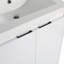 Meuble-lavabo autoportant avec lavabo en résine