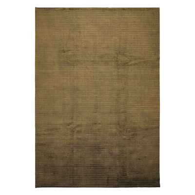 8'4''x11'7'' Hand Knotted Wool Dark Green Tibetan Modern & Contemporary Rug