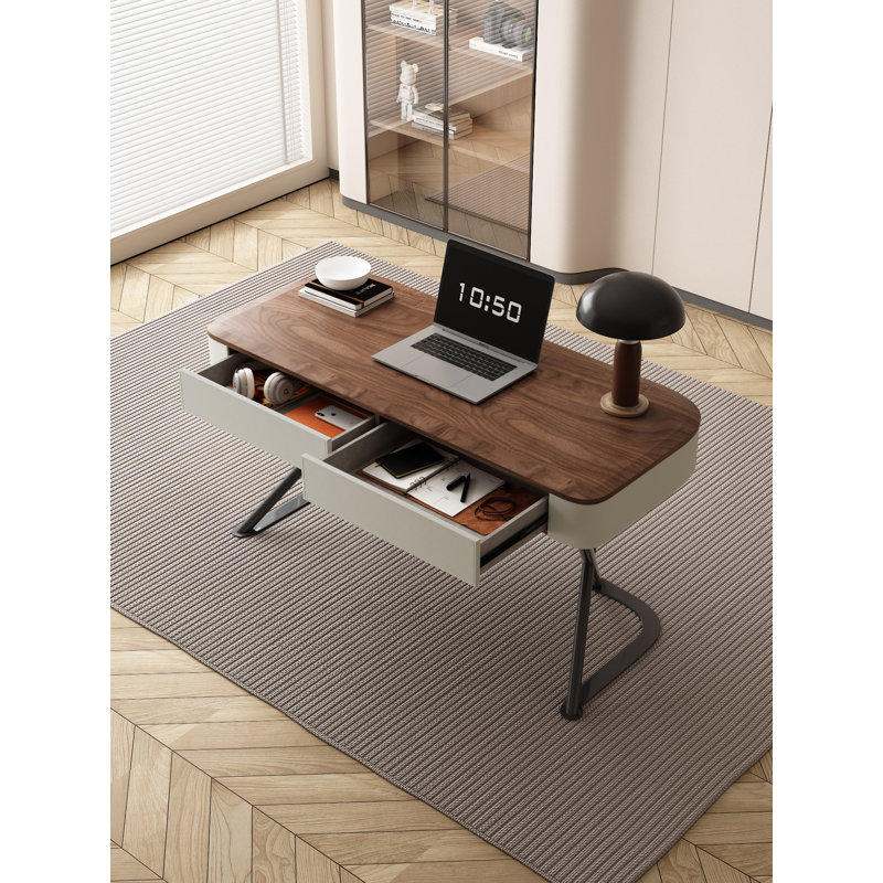 Bureau d'écriture rectangulaire, Brun, H 30 po x l 55 po x P 23,6 po