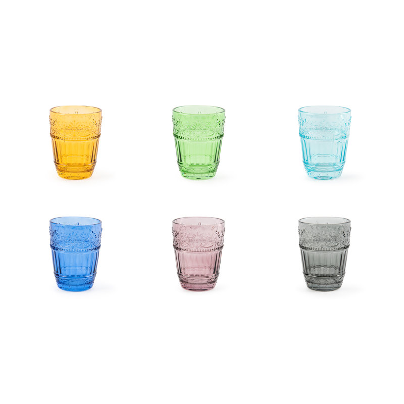 Country Flower 300ml Drinking Glass Set