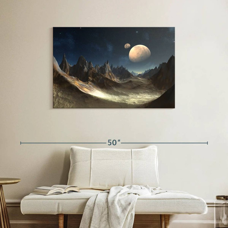 Kelan Alien Planet, 26" H x 39" W