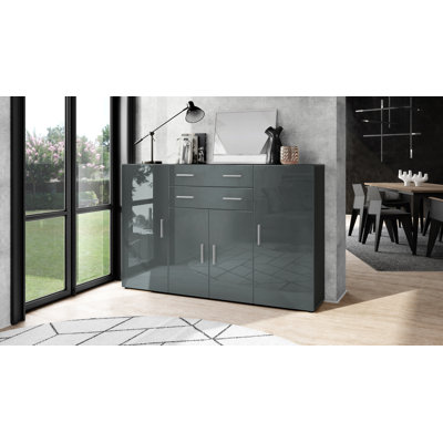 Mccammon 166 Cm Wide 2 Drawer Highboard