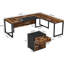 Bureau de direction en L avec cabinet de rangement Rohima-1904538735