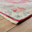 Tapis à main one-of-kind-noué la new age oushak rouge/bleu ciel 6 pi x 8 pi aire en laine