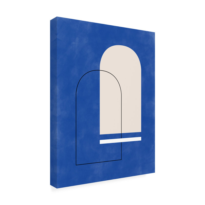 «Bolologia indigo» sur toile par Elena Ristova, H 19 po x l 14 po x P 2 po