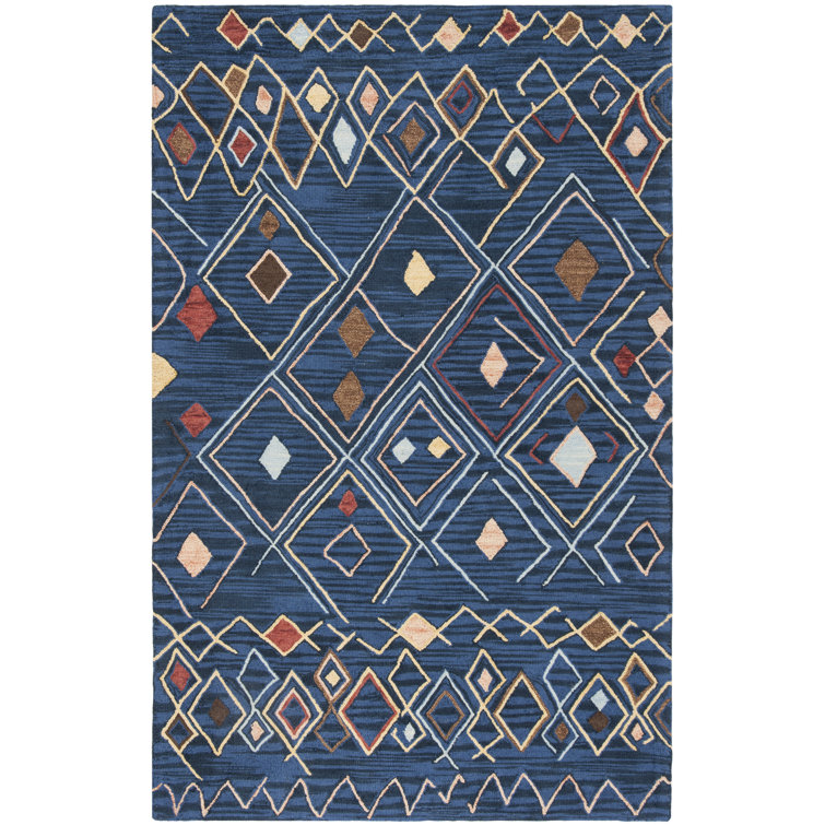Renfrow Hand Hooked Wool And Cotton Southwestern Rug