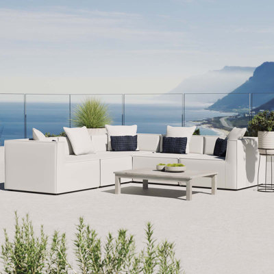 Canapé modulaire d'extérieur 5 pièces Modway Saybrook