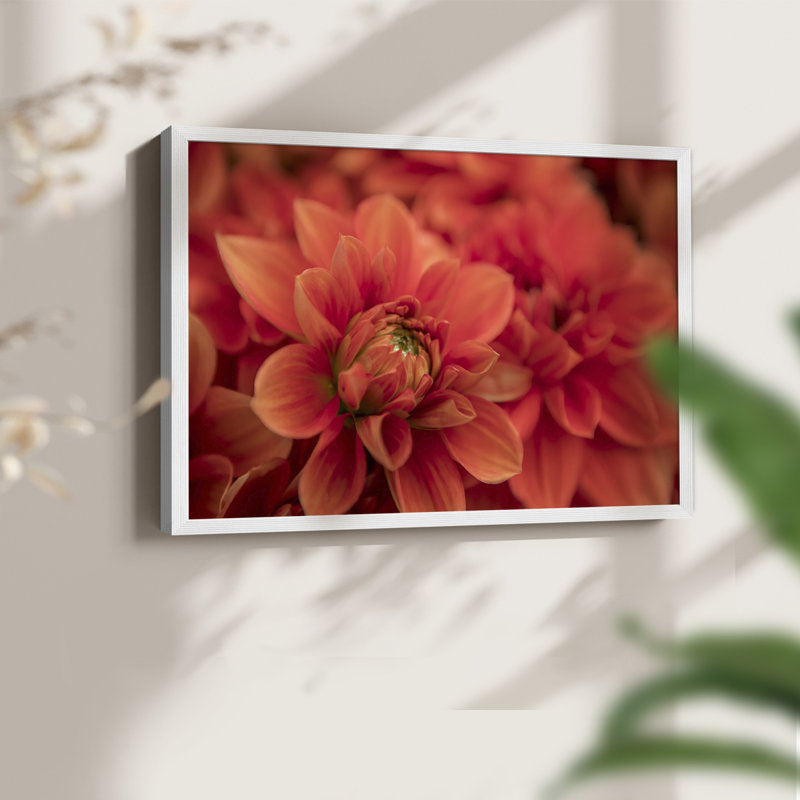 Spring Fire -Framed Print - Restickable, 11" H x 14" W, White
