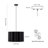 18" W 2-Light Dimmable Petal Drum Chandelier-750982473