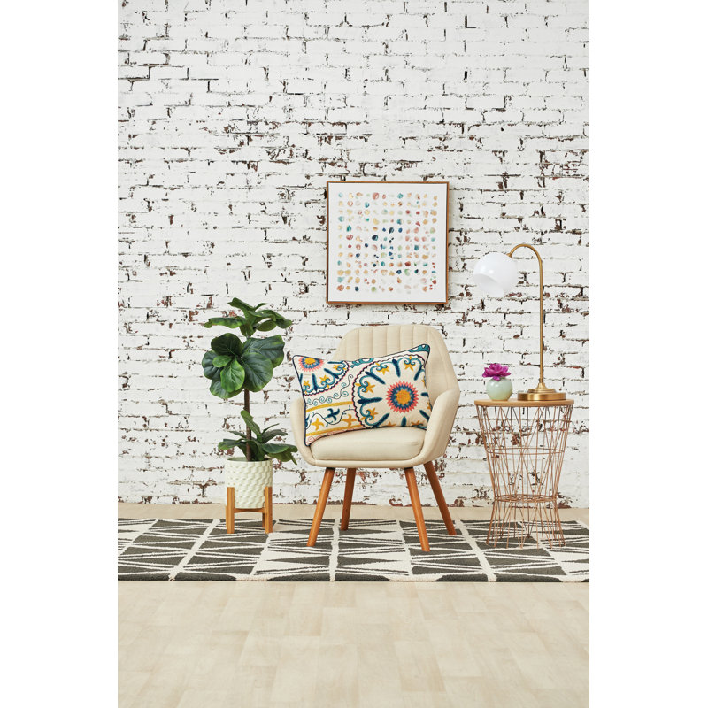 Drew Embroidered Throw Pillow