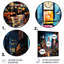 New York City Time Square Lights II - art mural en métal New York City-101153977