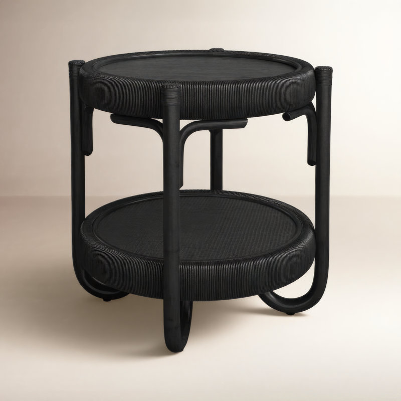 Willow Creek End Table, Antique Black