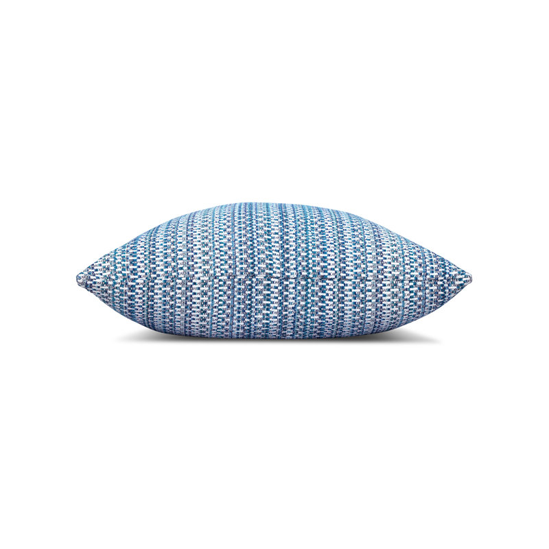 Kaleidoscope Indoor/Outdoor Pillow Cover & Insert, Square, 20" x 20", Blue