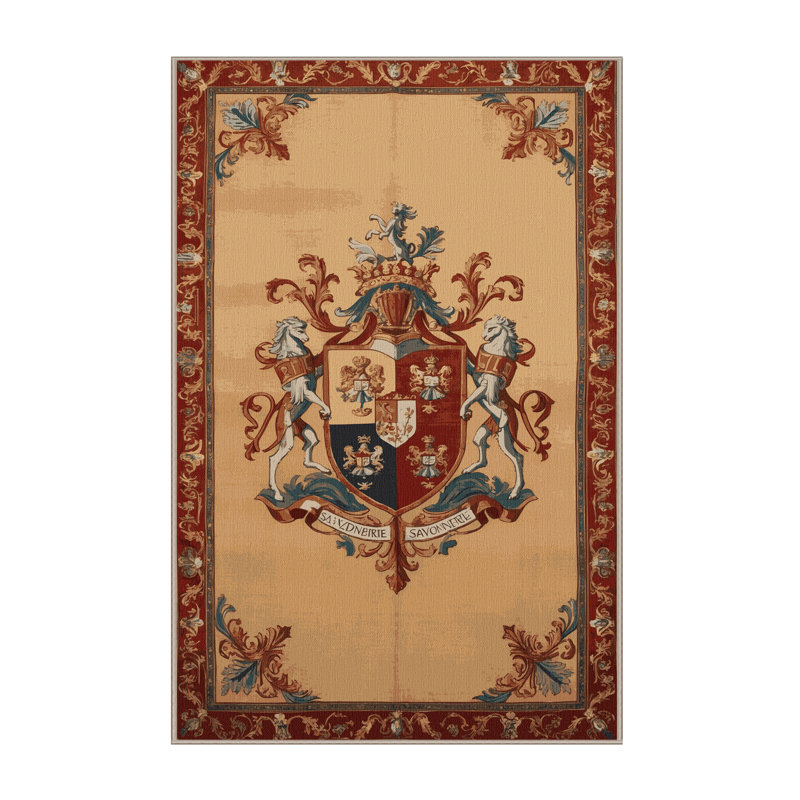 Machine Washable French Brown Area Rug, Rectangle 3' x 5'