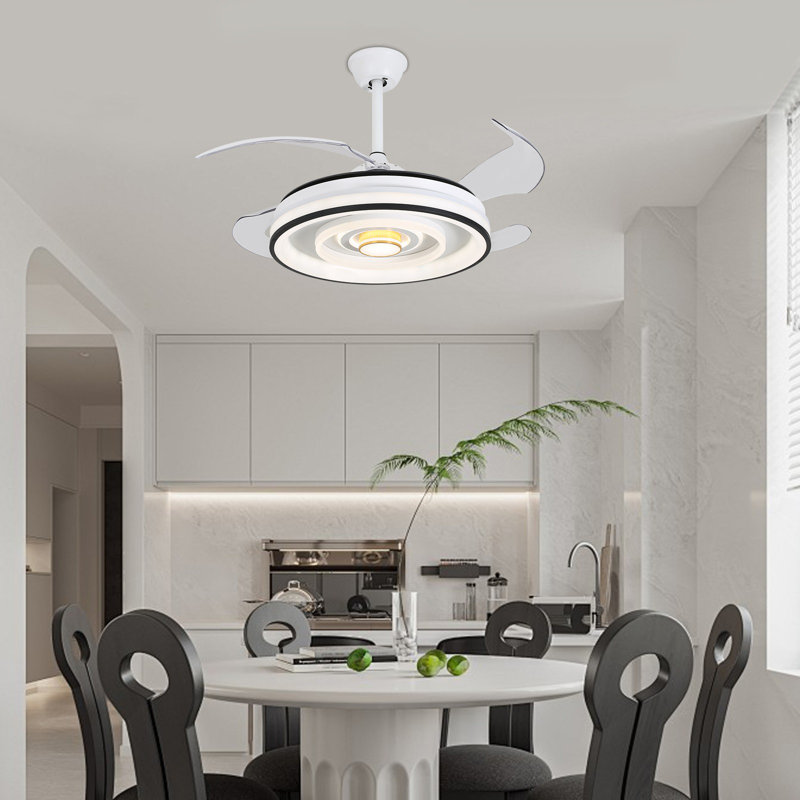 Ventilateur de plafond 42 po avec lumières DEL Lataiya
