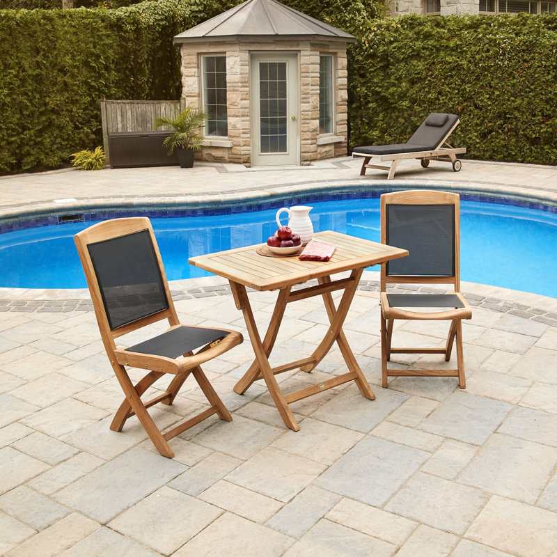 ARB Teak Outdoor Rectangular Teak Outdoor Dining Table , 35.25'' in. W 23.5'' in. D