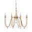 Clay 8 - Light Candle Style Chandelier with Beaded Accents