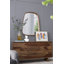 Miroir 27 "x 37" Irrgeular avec cadre en bois
