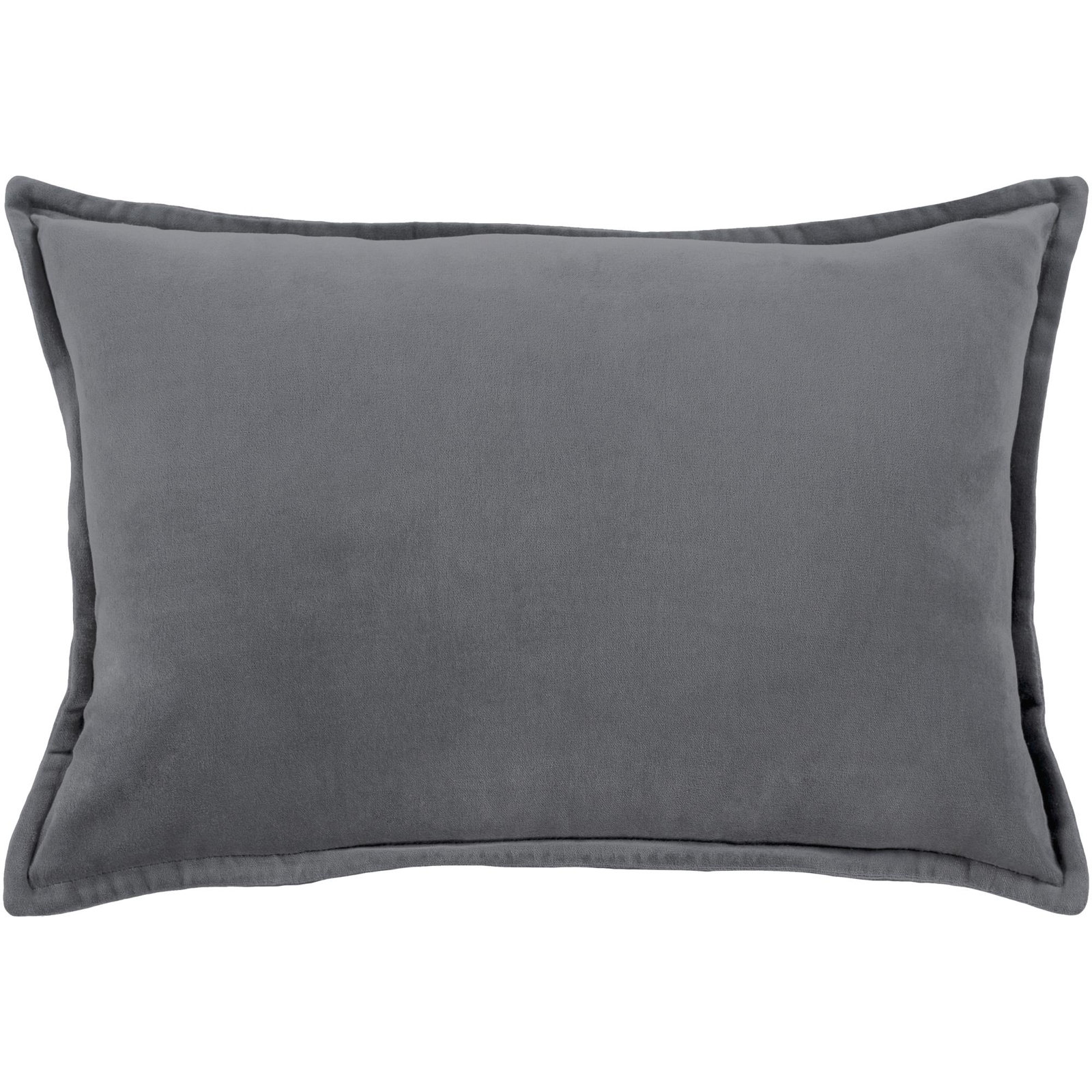 Norwin Cotton Throw Pillow, Polyester, 13"H x 19"W, Gray