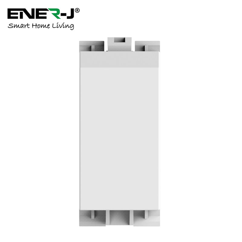 Ener - J 1 Gang Wireless Kinetic Grid Switch HAGER Compatible White 433MHz