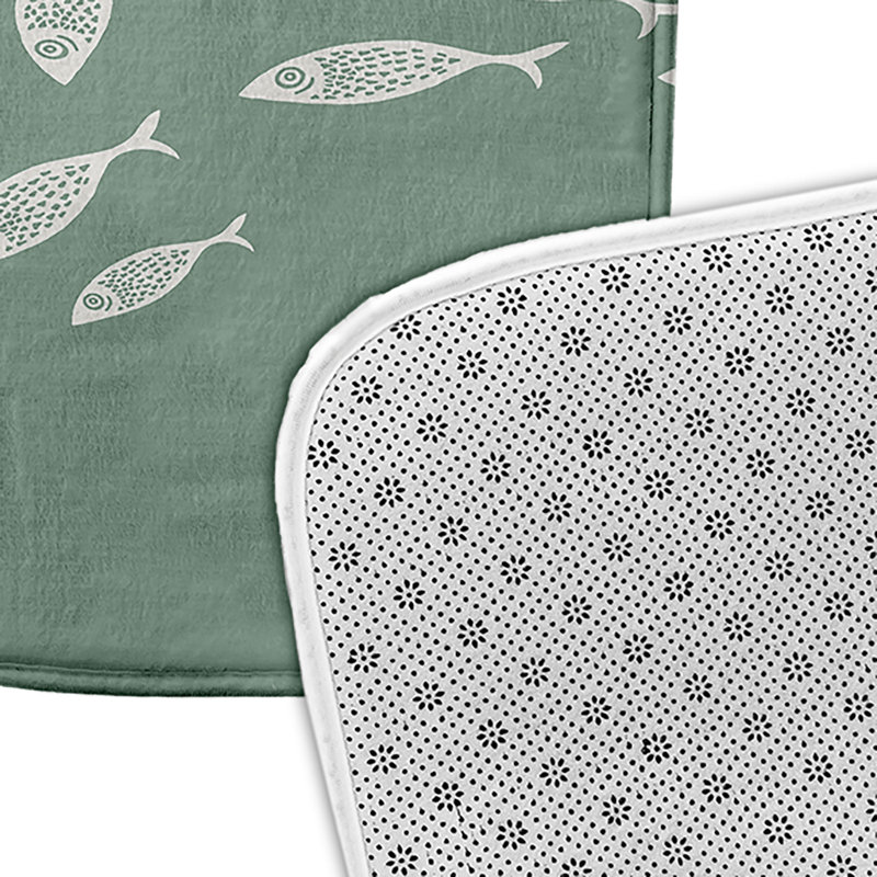 Tapis de bain Beach, L 21 po x L 34 po, Vert
