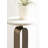Helio Round Marble Drink Table for Use as Indoor Plant Stand