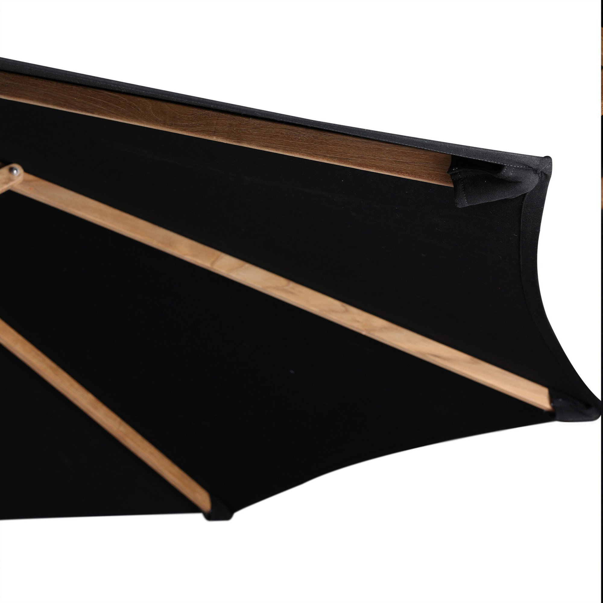 Nadira 118'' Outdoor Umbrella, Black