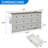 Farmhouse Dresser with Power Outlet, 6-Drawer Storage Organizer Chest with Charging Station, Rustic Dresser For Bedroom, Living Room, Hallway