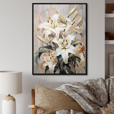 Beige lys simple Tranquility I - imprimé