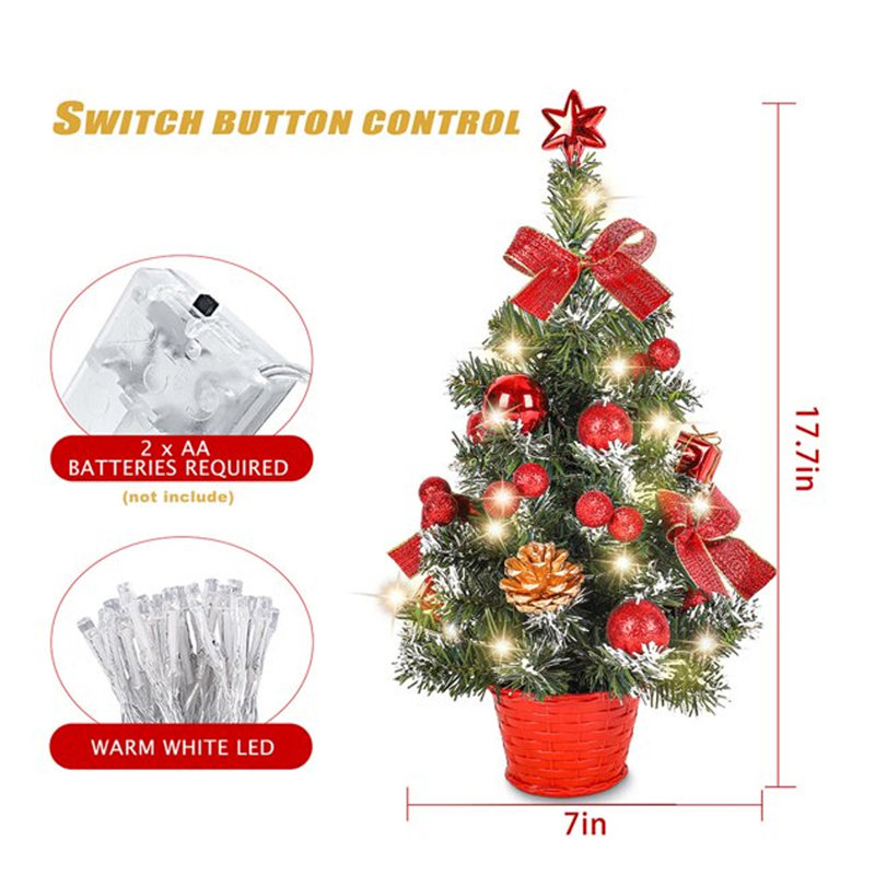 Arbre de Noël artificiel lumineux 18 'Hasen, Rouge