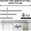 51.1cm Straight Wall Shower Curtain Pole