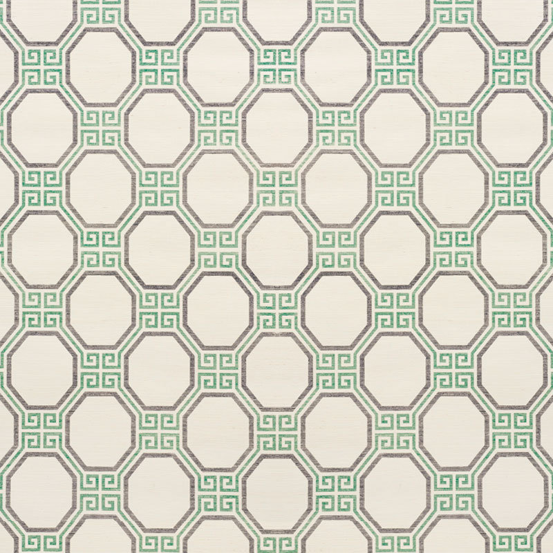Papier peint Octavia Sisal, Jade
