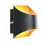 1-Light Black Ceramic Flush Mounted Sconce