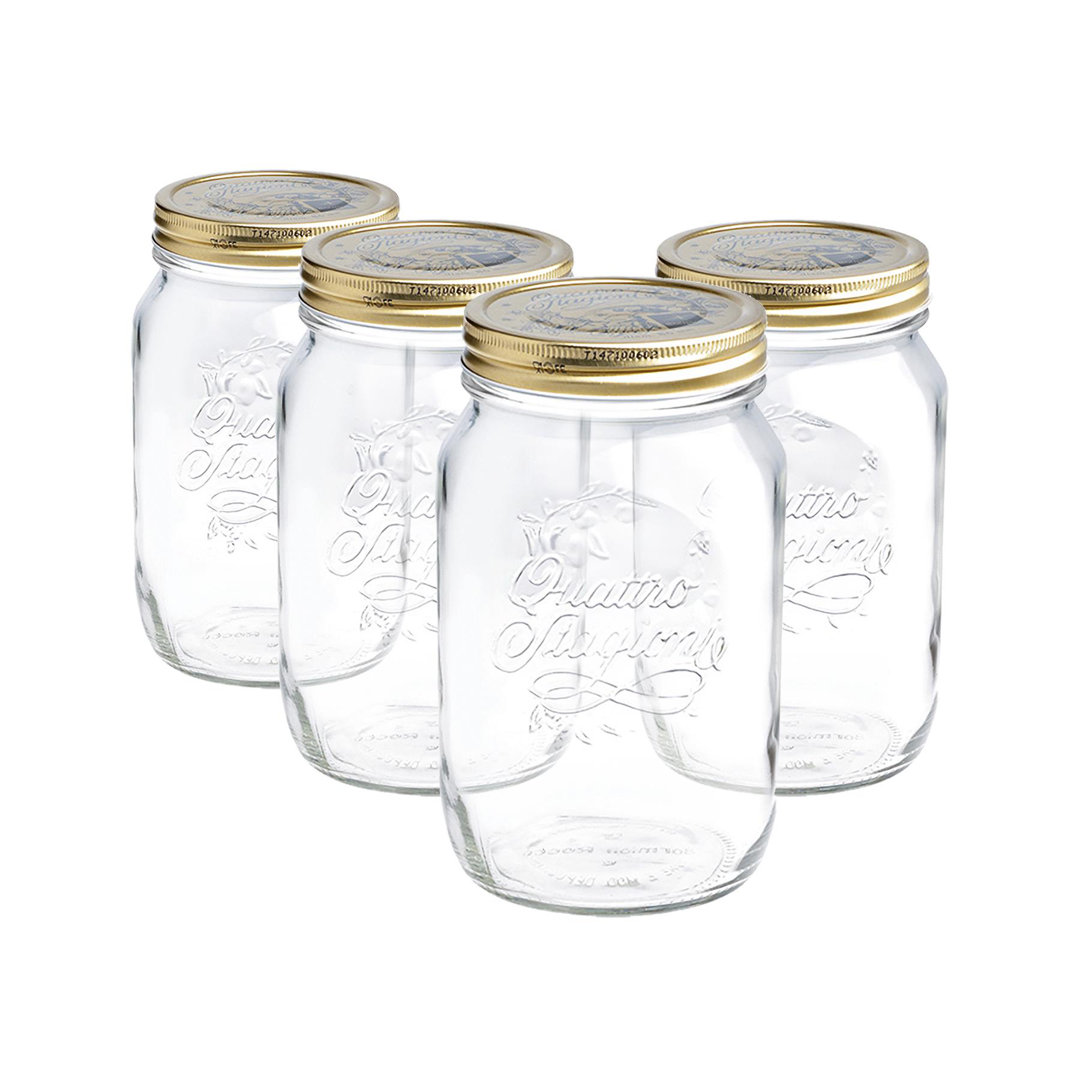Bormioli Rocco Quattro Stagioni Glass Preserving Jars