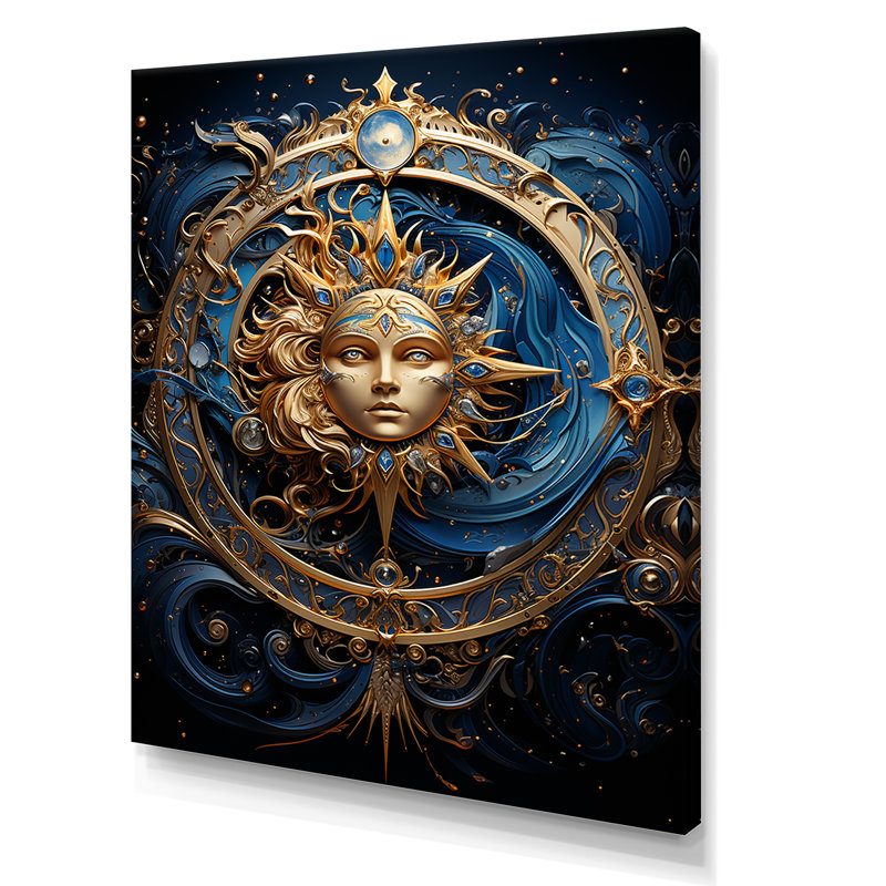«Zodiac Calestial Harmony» sur impression sur toile, H 32 po x l 16 po x P 1 po, Toile tendue