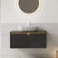 Meuble-lavabo de salle de bain avec lavabo, armoire de rangement murale pour salle de bain