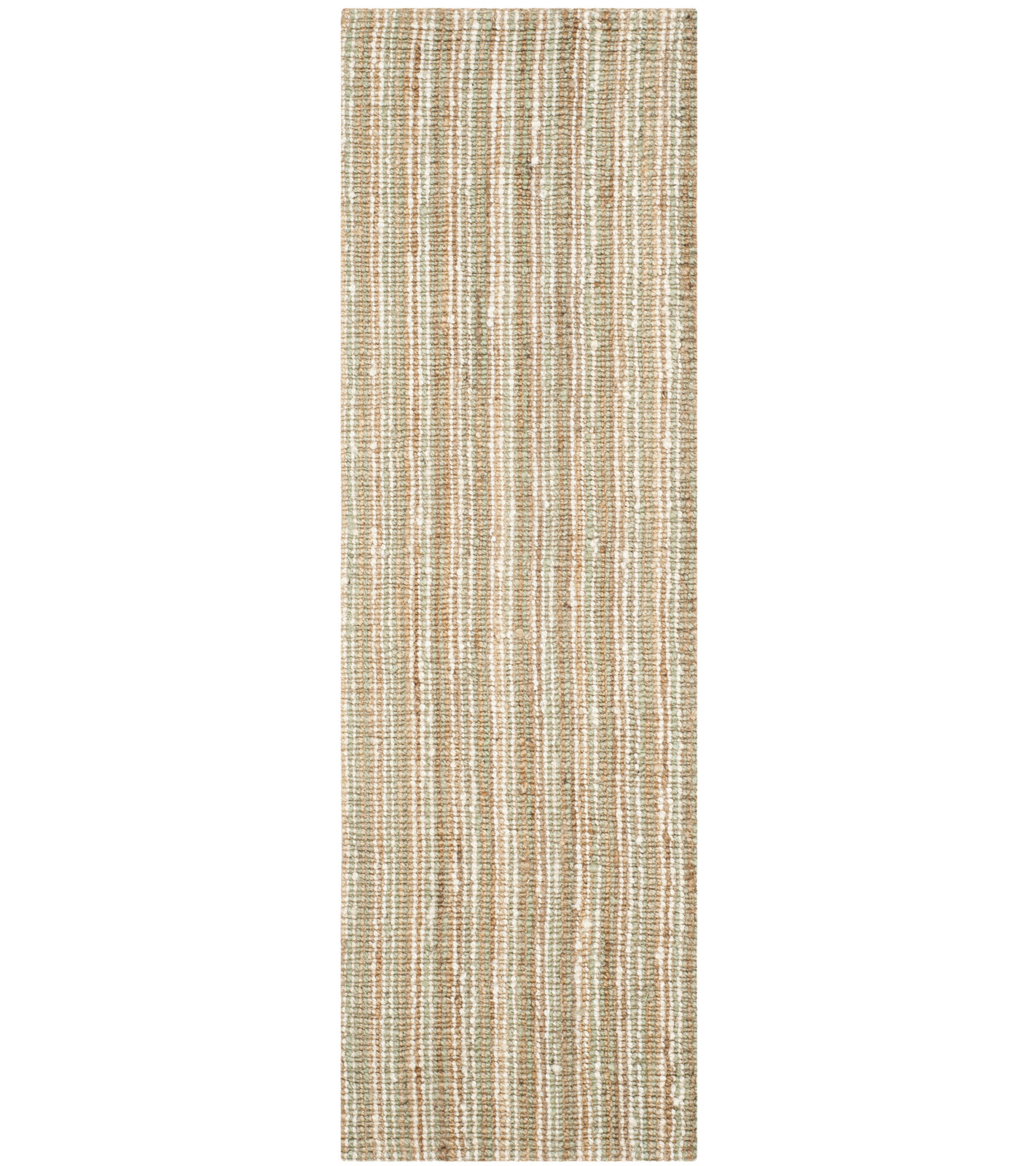 Alda Natural Hand-Woven Jute Rug, Runner 2'6" x 10'