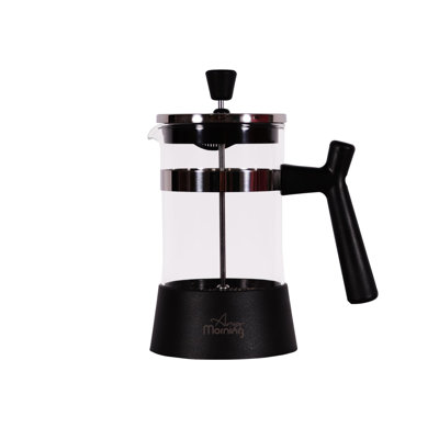 Cafetière French Press 20 oz (600 ml) - Carafe en verre borosilicaté avec filtre 3 couches en acier inoxydable - Presse à café et à thé manuelle sans BPA