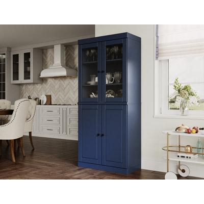 Armoire garde-manger 100% bois massif Kaniesha Palace Imports
