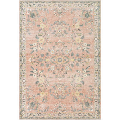 Erin Floral Pink Area Rug
