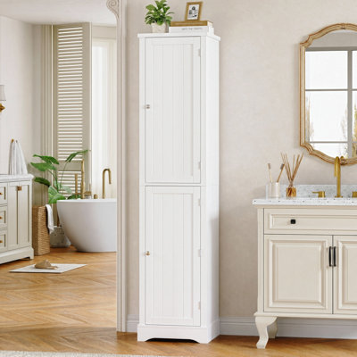 Armoire à linge avec tablettes réglables l 16 po x H 71 po x P 12 po
