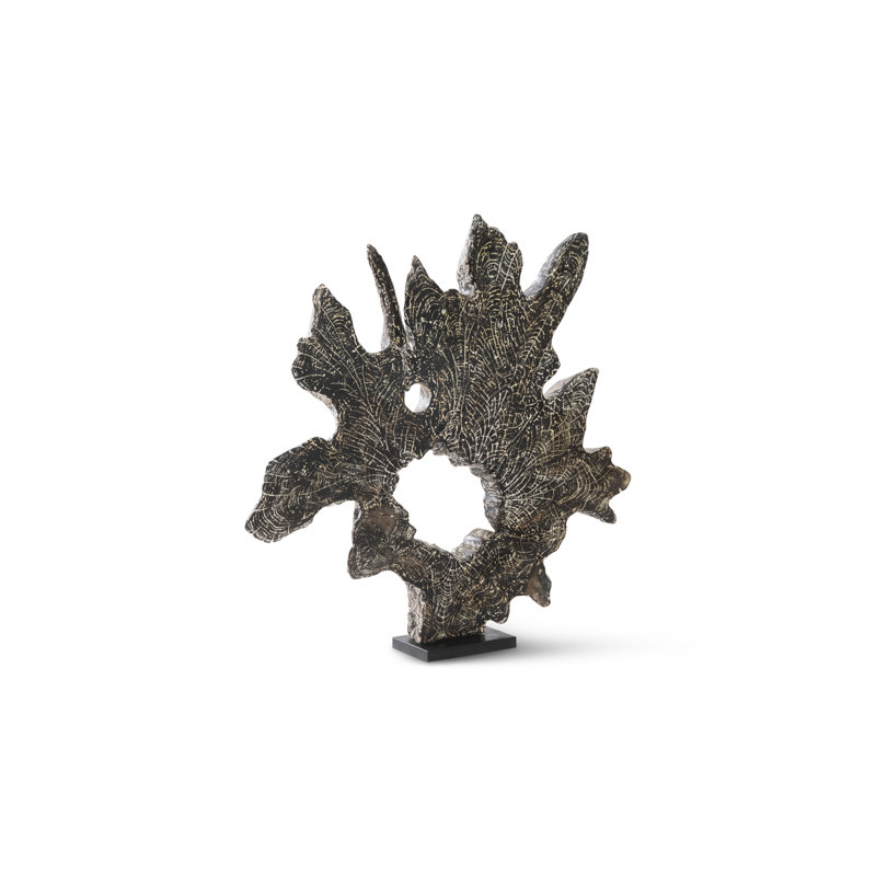 Sculpture en teck sur support