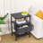 Nightstand With Charging Station And USB Ports, Night Stand With Fabric Drawer, 3-Tier Storage End Table For Small Spaces-1208917537