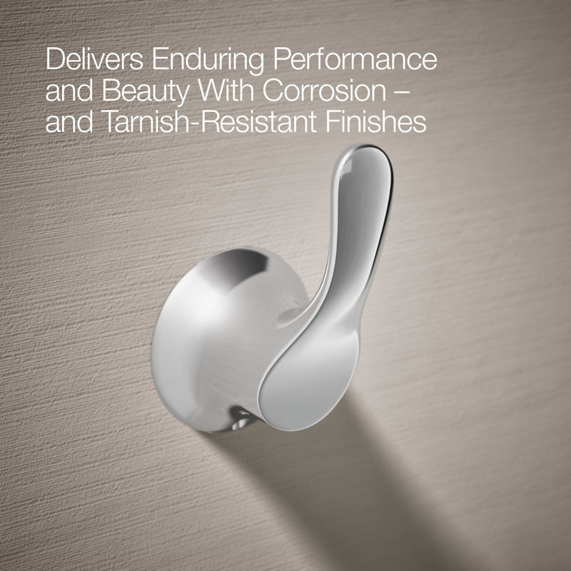 Simplice Robe Hook, Polished Chrome