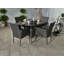 MALAGA 4 Seater Fixed Dining Set