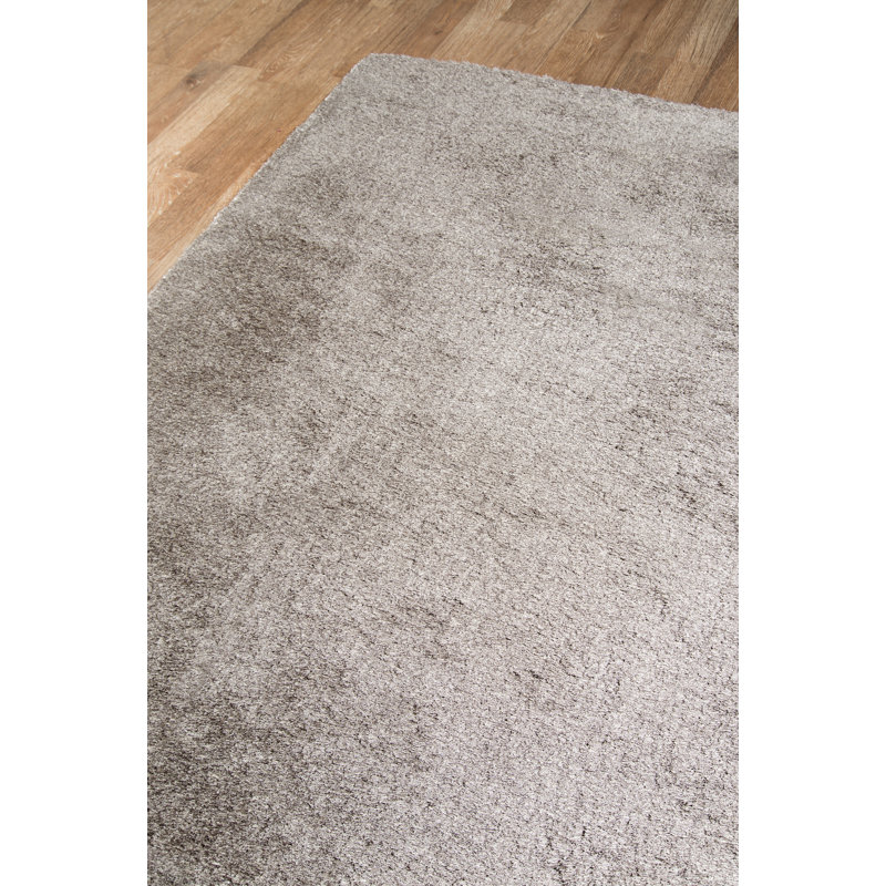 Tapis de zone gris touffeté fait main Ciera, Rectangle 2 pi x 3 pi