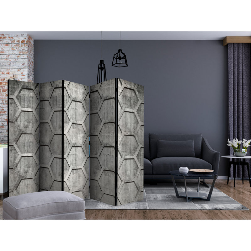 Brooten 172cm H Folding Room Divider, 5