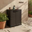Grande armoire de rangement robuste avec 2 portes, espresso-58931534-58931535