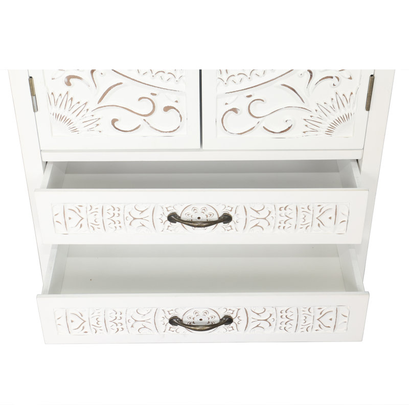 Armoire de rangement blanche Accent